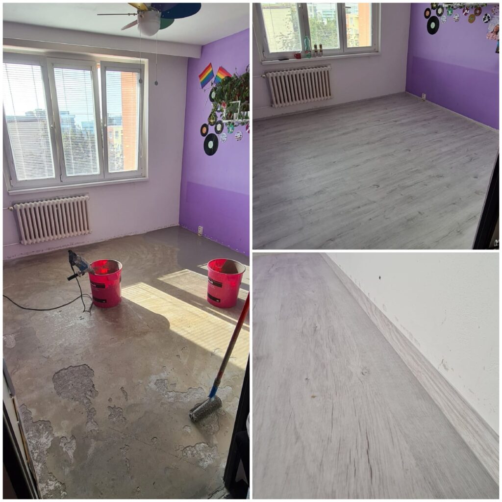 Proces pokládky podlahy od začátku k výsledku